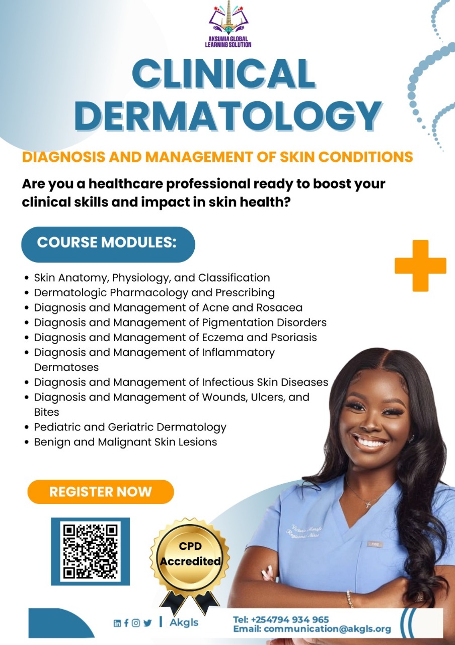 DIAGNOSIS AND MANAGEMENT OF SKIN CONDITIONS: CLINICAL DERMATOLOGY IN PRACTICE Course Image